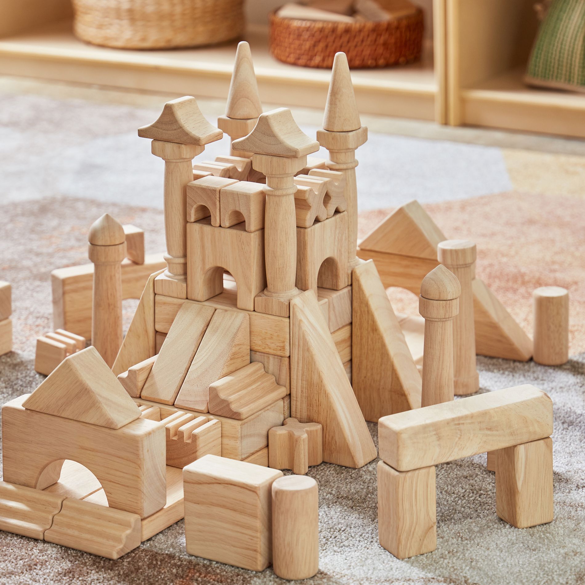 Guidecraft Architectural Unit Blocks - Kids Building Blocks