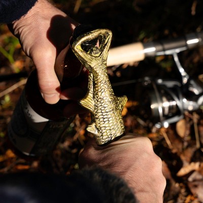 Bronze Cast Iron Fish Shaped Bottle Opener