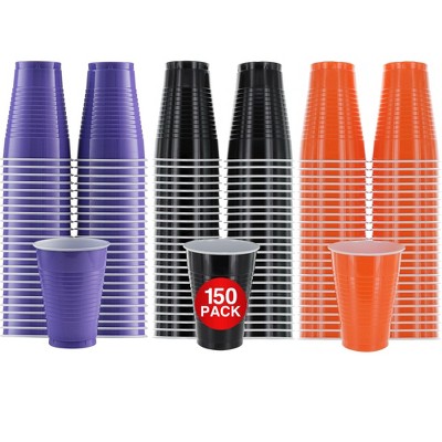 SparkSettings Disposable Plastic Cups 12oz, 50 Pack