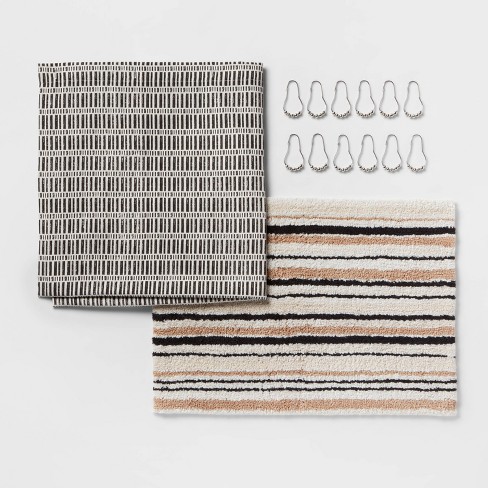 Better Homes & Gardens Geometric Fringe Cotton Bath Rug Set, 2