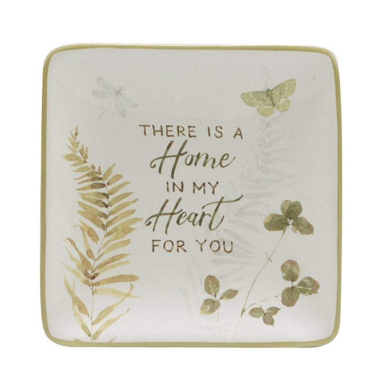 Set of 4 Green Fields Assorted Canape/Dining Plates - Certified International, 6 of 8