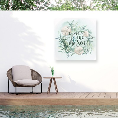 "Drawn to the Sea I" Outdoor Canvas