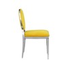 Meridian Furniture,Carousel Yellow Velvet Dining Chair, Set of 2 - 3 of 4