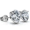 Pompeii3 1.50Ct TW Round Diamond Martini Studs 3-Prong 14k Gold Lab Created - 2 of 4