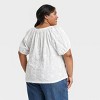 Women's Puff Short Sleeve Blouse - Universal Thread™ - 2 of 3