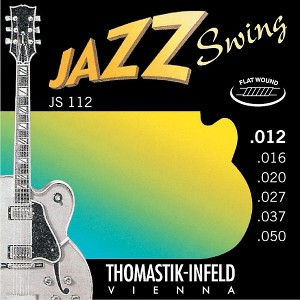Thomastik JS112 Medium Light Flatwound Jazz Swing Electric Guitar Strings - 1 of 2