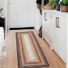 Acekool Washable Braided Print Rug, Non Slip Low Pile Stain Resistant Foldable Area Rug for Living Room Bedroom Dining - 2 of 4