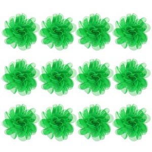 Unique Bargains Mesh Fabric Full Chiffon Flowers for DIY 12 Pcs - 1 of 4