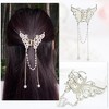 Unique Bargains Women's Classic Hollow Butterfly Tassel Hair Clips and Pins Gold Tone 2 Pcs - 3 of 4