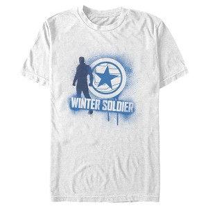 Men's Marvel The Falcon and the Winter Soldier Bucky Spray Paint T-Shirt - 1 of 4