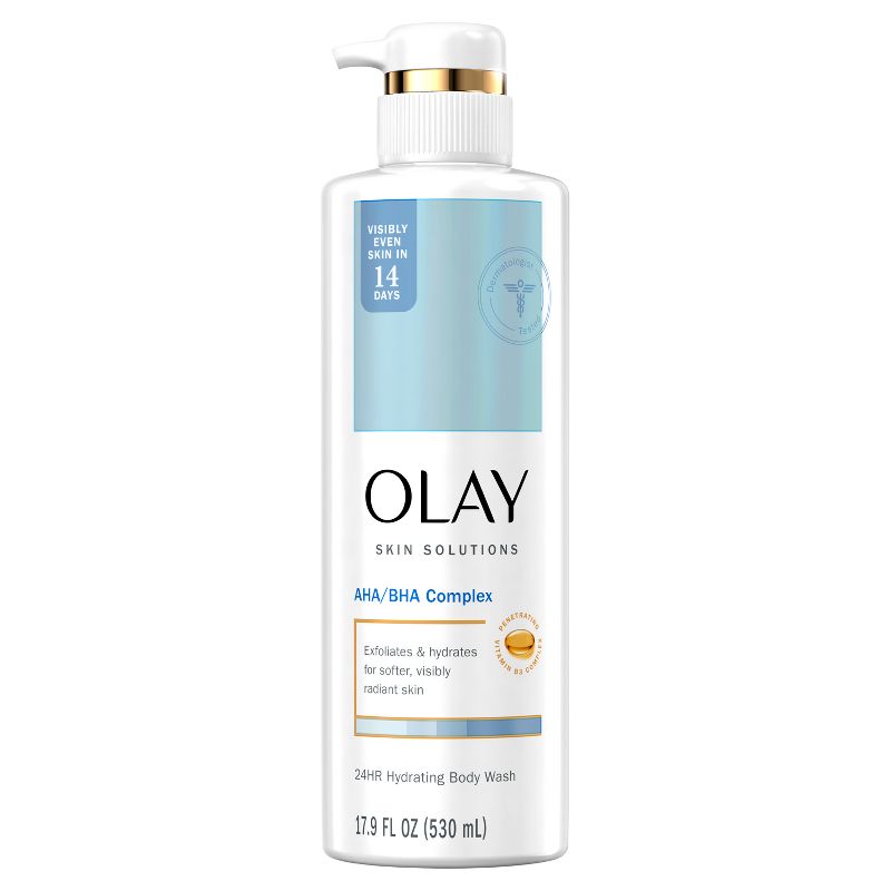 Olay Skin Solutions Body Wash with AHA/BHA Complex - 17.9 fl oz, 1 of 12