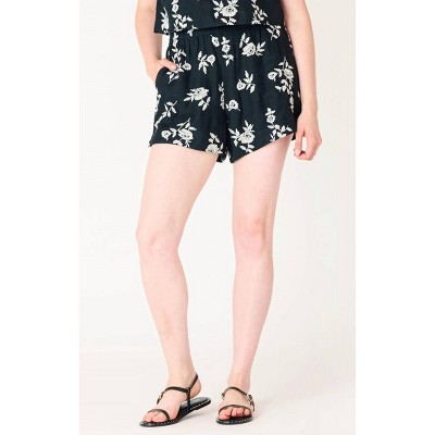 Women's Embroidered Floral Shorts - Dex Clothing