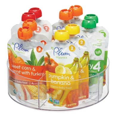 Clear BPA-Free Plastic 9" Rotating Tea Organizer with 5 Compartments