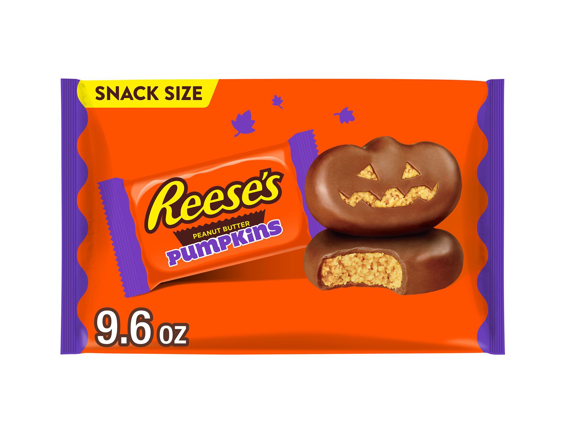 Reese's Peanut Butter Milk Chocolate Pumpkins Halloween Candy Snack Size - 9.6oz