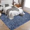 Modern Washable Runner Rug, Non-Slip Foldable Beige Carpet for Kitchen, Hallway and Bedroom, Contemporary Solid Design - 3 of 4