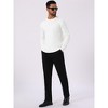 INSPIRE CHIC Men's Classic Solid Color Crew Neck Long Sleeve Soft Knit Pullover Sweater - 2 of 4