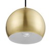 1-Light Novogratz X Globe Maya Pendant Matte Brass - Globe Electric: ETL Listed, Metal Shade, Adjustable Height - image 2 of 4