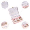 Unique Bargains Travel Small Portable PU Leather Jewelry Organizer Case Storage - 4 of 4