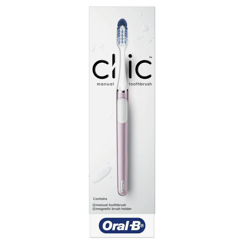 Oral-B Clic Starter Kit Metallic Rose Toothbrush, 3 of 12