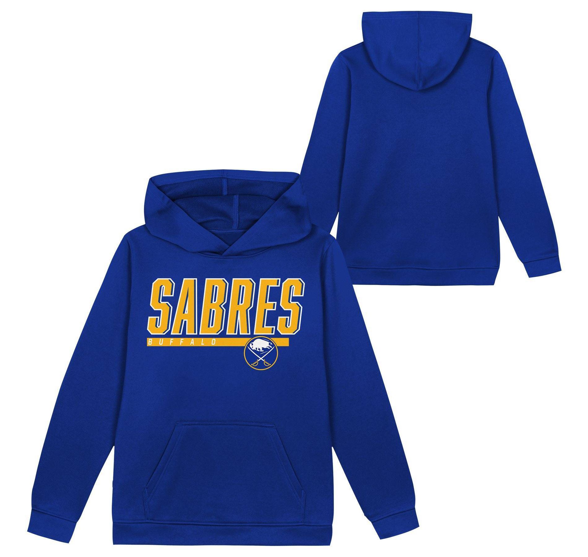 NHL Buffalo Sabres Boys' Poly Fleece Hooded Sweatshirt