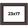 PosterPalooza | 3.5" Wide Ornate Brown Picture Frame - UV Acrylic, Backing Board, Hanging Hardware Included - 2 of 4