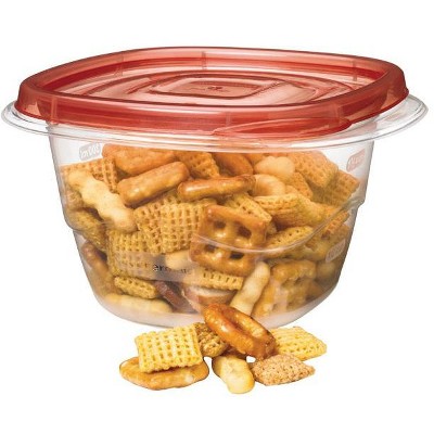 Rubbermaid 7H93-RE-TCHIL Deep Square Food Storage Containers, 2.1 Cups, 5 Piece
