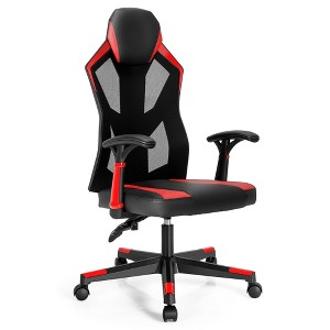 Costway Gaming Chair Swivel Computer Office Chair w/ Adjustable Mesh Back - 1 of 4