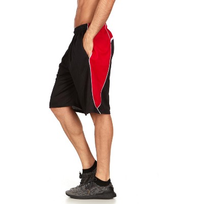 Mens Moisture Wicking Athletic Basketball & Gym Workout Shorts with Pockets