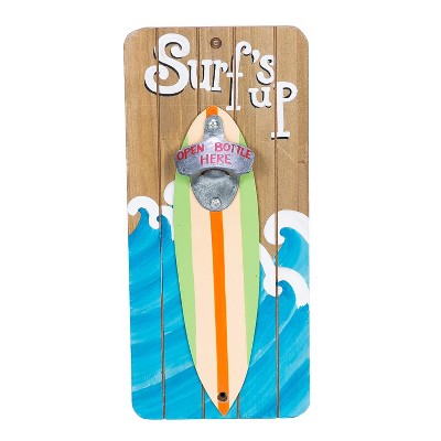 Beachcombers Surf's Up Bottle Open Coastal Plaque Sign Wall Hanging Decor Decoration For The Beach