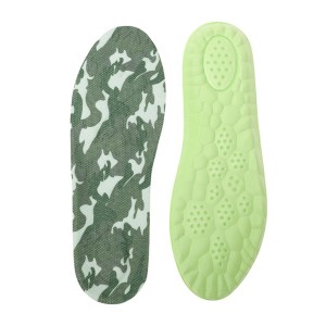 Unique Bargains Cloud Shoe Inserts Fit Shoe Camouflage Gray Green 1 Pair - 1 of 4