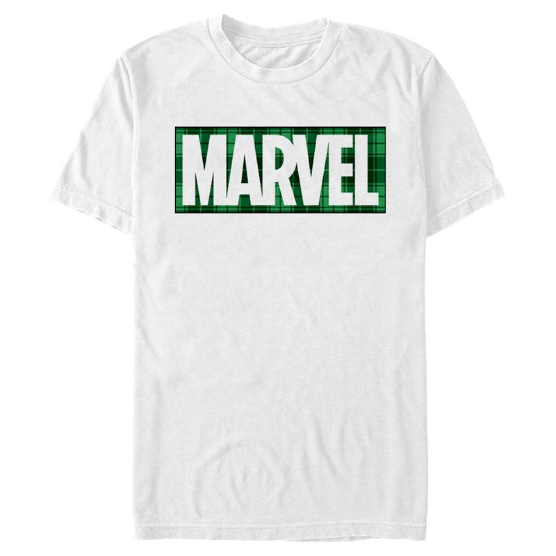 Men's Marvel St. Patrick's Day Green Marvel Logo T-Shirt, 1 of 6