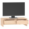 Aghana Digitals Minimalist Solid Pinewood Monitor Riser - 19.7x10.6x5.9" Untreated Wood Desktop - 4 of 4