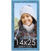 PosterPalooza | Shabby Chic Blue Picture Frame - UV Acrylic, Foam Board Backing, Hanging Hardware - 2 of 4