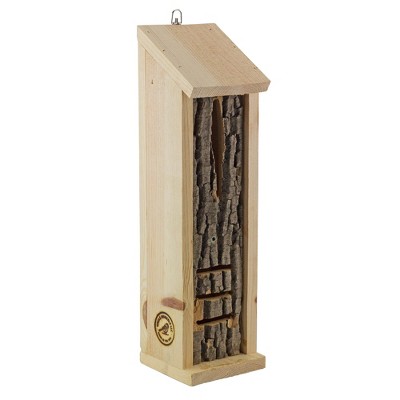 Uncle Dunkels Rustic Ladybug House; Handmade Backyard Insect Hotel and Shelter