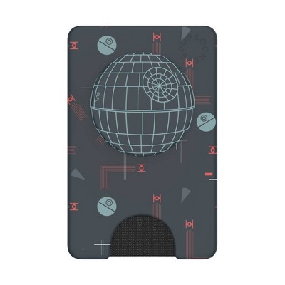 PopSockets PopWallet+ (with PopGrip Cell Phone Grip & Stand) - Star Wars Death Star