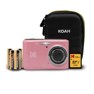 Kodak PixPro FZ45 Friendly Zoom 16MP Digital Camera (Pink) with SD Card and Case - 1 of 4