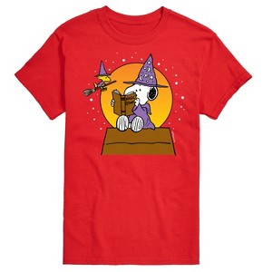 Men's - Peanuts - Sorcerer Snoopy Woodstock Short Sleeve Graphic T-Shirt - 1 of 4