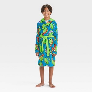 Boys' Teenage Mutant Ninja Turtles Robe - Green - 1 of 3