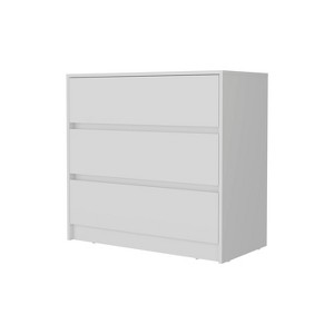 NicBex 3 Drawer Dresser for Bedroom,Modern Style Wooden Drawers with Free Pulls,Dressers for Kids Room,Living Room,Entry and Hallway,White - 1 of 4
