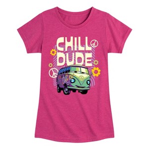 Girls' - Disney - Filmore Says Chill Dude Fitted Short Sleeve Graphic T-Shirt - 1 of 4