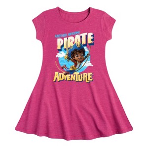 Girls' - Santiago of The Sea - Another Awesome Pirate Adventure Fit & Flair Cap Sleeve Dress - 1 of 2