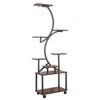 Plant Stand with Grow Lights, 8 Tiered Indoor Plant Shelf, 61" Tall Plant Stand for Indoor Plants Multiple, S-Shaped Plant Rack for Home - 3 of 4