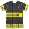 Men's New York City Firefighter Uniform (Front Back Print) Short Sleeve Costume T-Shirt - 2 of 4