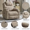 KWPZQEB Power Lift Recliner Chair, Lift Chair with 8-Point Vibration Massage & Lumbar Heating, Infinite Position Reclining with USB & Type-C Ports - 4 of 4