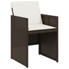 Garden Chair PE rattan, powder-coated steel vidaXL - 3 of 4