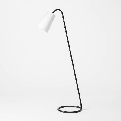 Metal Tube Leaning Floor Lamp (Includes LED Light Bulb) Black - Threshold™ designed with Studio McGee