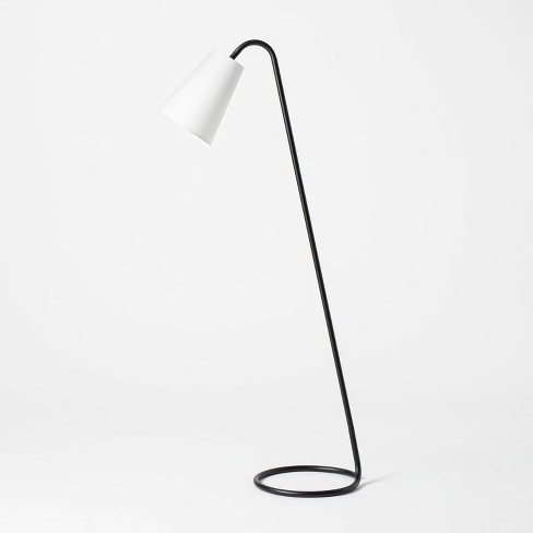 Metal Tube Leaning Floor Lamp (includes Led Light Bulb) Black - Threshold™  Designed With Studio Mcgee : Target