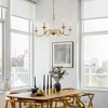 DORESshop 6-Light Antique Brass ,Metal Chandelier with E12 Socket,for Dining rooms, Foyers No Bulbs Included - 4 of 4