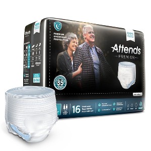 Attends Premier Disposable Underwear Pull On with Tear Away Seams Large, ALI-UW30, Overnight - 1 of 1