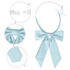 Elerevyo Women's Pre-Tied Solid Color Western Ribbon School Uniform Bow Ties - 3 of 4
